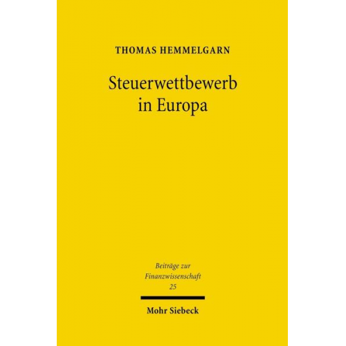 Thomas Hemmelgarn - Steuerwettbewerb in Europa