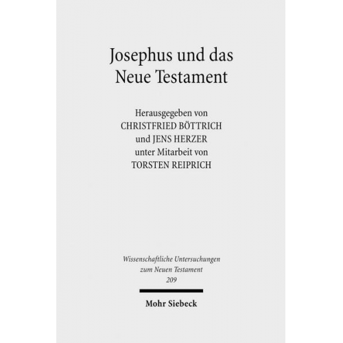 Christfried Böttrich & Jens Herzer - Josephus und das Neue Testament