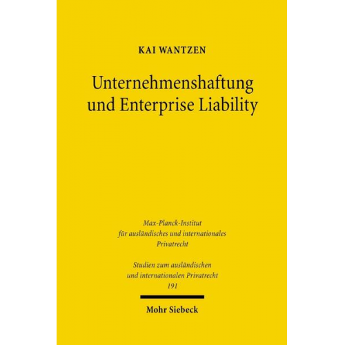 Kai Wantzen - Unternehmenshaftung und Enterprise Liability