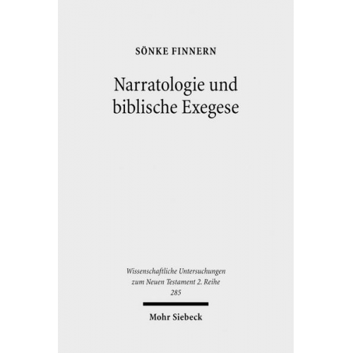 Sönke Finnern - Narratologie und biblische Exegese