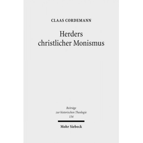 Claas Cordemann - Herders christlicher Monismus