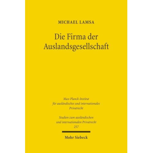 Michael Lamsa - Die Firma der Auslandsgesellschaft