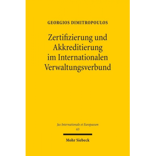 Georgios Dimitropoulos - Zertifizierung und Akkreditierung im Internationalen Verwaltungsverbund