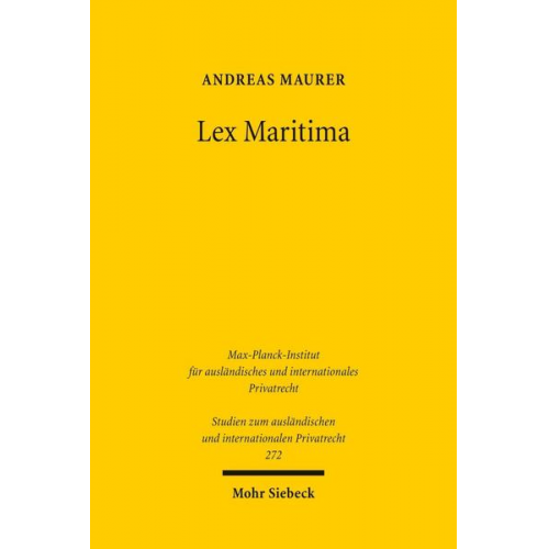 Andreas Maurer - Lex Maritima