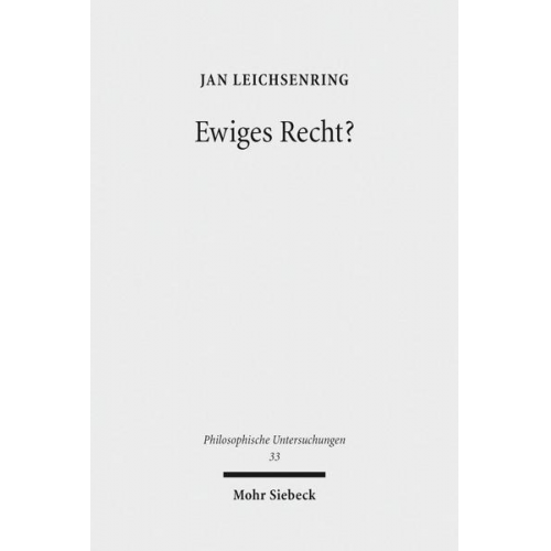 Jan Leichsenring - Ewiges Recht?