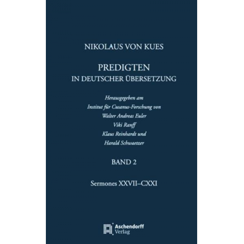 Nikolaus von Kues: Predigten in deutscher Übersetzung