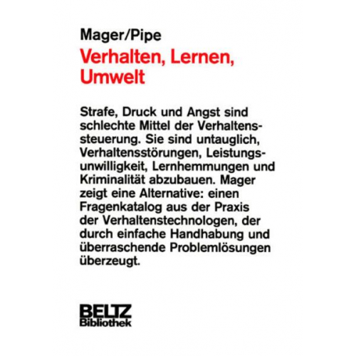 Robert F. Mager & Peter Pipe - Verhalten, Lernen, Umwelt