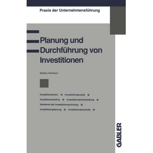 Diether Hofmann - Planung und Durchführung von Investitionen