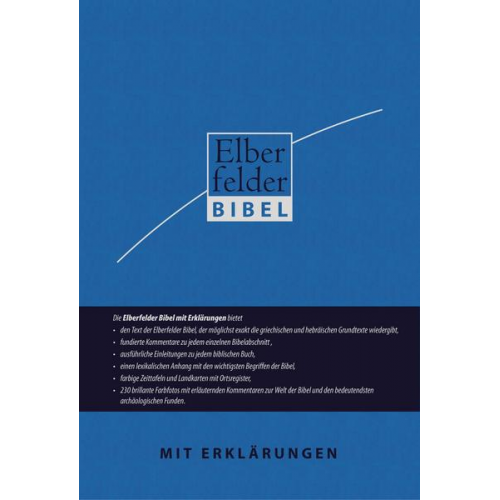 Elberfelder Bibel mit Erklärungen - Kunstleder, mit Reißverschluss