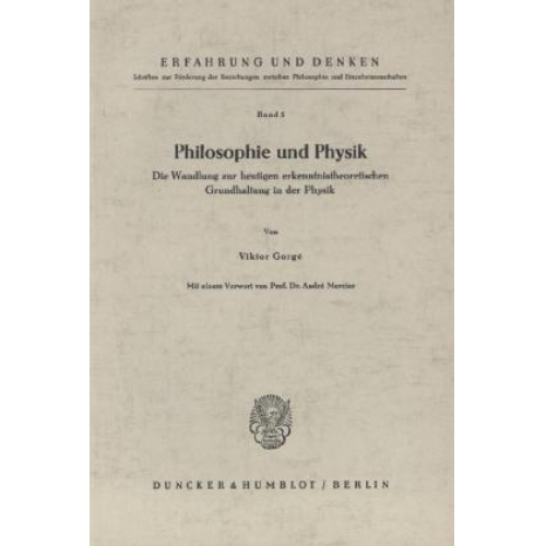 Viktor Gorgé - Philosophie und Physik.