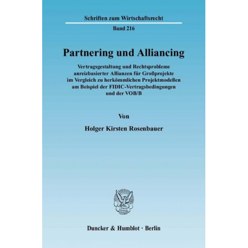 Holger Kirsten Rosenbauer - Partnering und Alliancing.