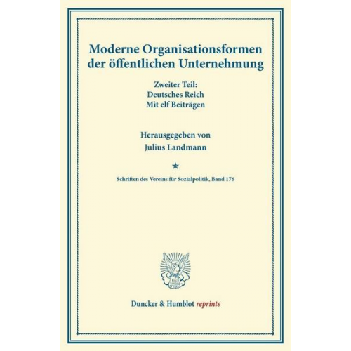 Moderne Organisationsformen der öffentlichen Unternehmung.