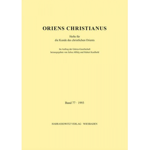 Oriens Christianus 77 (1993)