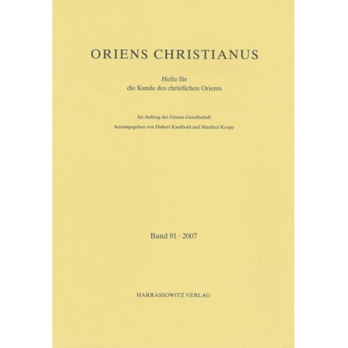 Oriens Christianus 91 (2007)