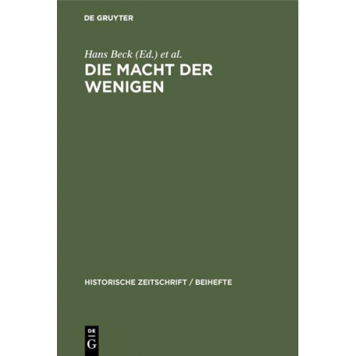 Uwe Walter & Hans Beck & Peter Scholz - Die Macht der Wenigen