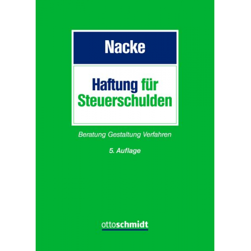 Alois Th. Nacke - Haftung für Steuerschulden