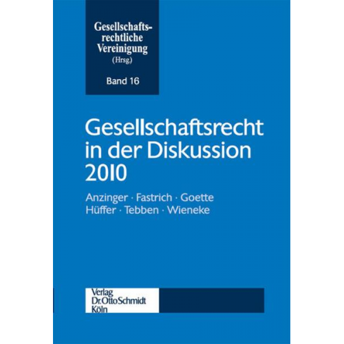 Gesellschaftsrecht in der Diskussion 2009