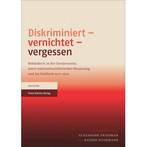 Diskriminiert – vernichtet – vergessen