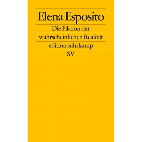 Elena Esposito - Die Fiktion der wahrscheinlichen Realität