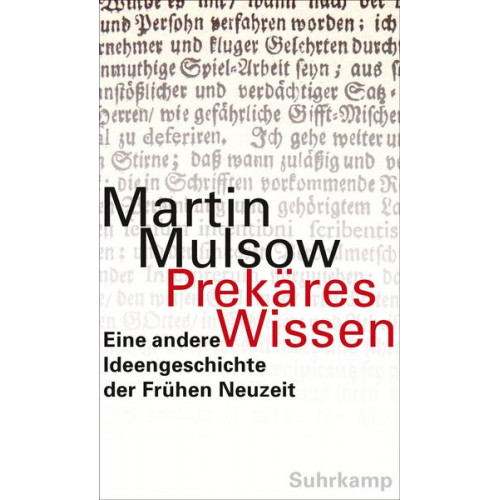 Martin Mulsow - Prekäres Wissen