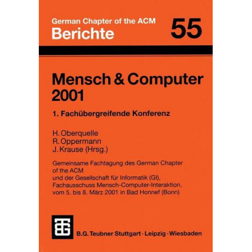 Horst Oberquelle & Reinhard Oppermann & Jürgen Krause - Mensch & Computer 2001