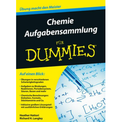 Heather Hattori & Richard Langley - Aufgabensammlung Chemie für Dummies
