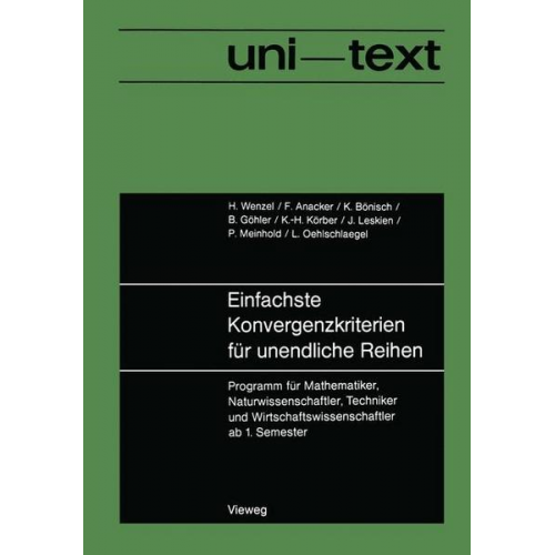 Einfachste Konvergenzkriterien für unendliche Reihen