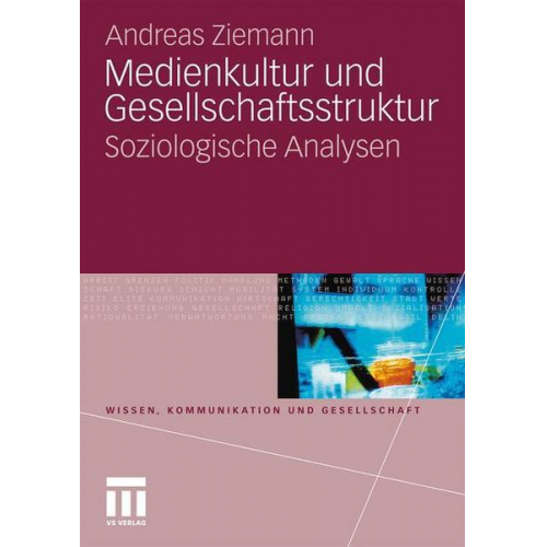 Andreas Ziemann - Medienkultur und Gesellschaftsstruktur