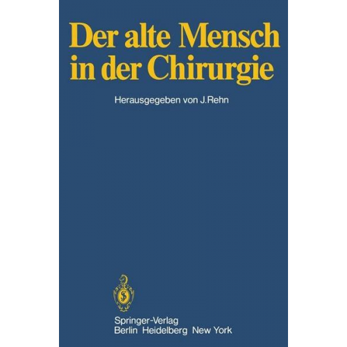 Der alte Mensch in der Chirurgie