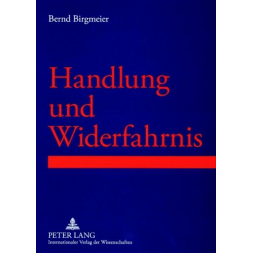 Bernd R. Birgmeier - Handlung und Widerfahrnis