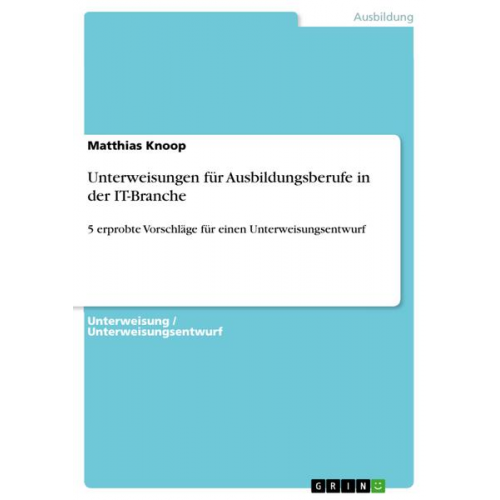 Matthias Knoop - Unterweisungen für Ausbildungsberufe in der IT-Branche