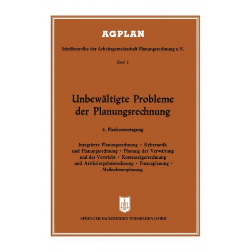 Josef Fuchs & Kreuzer & K. Schwantag - Unbewältigte Probleme der Planungsrechnung