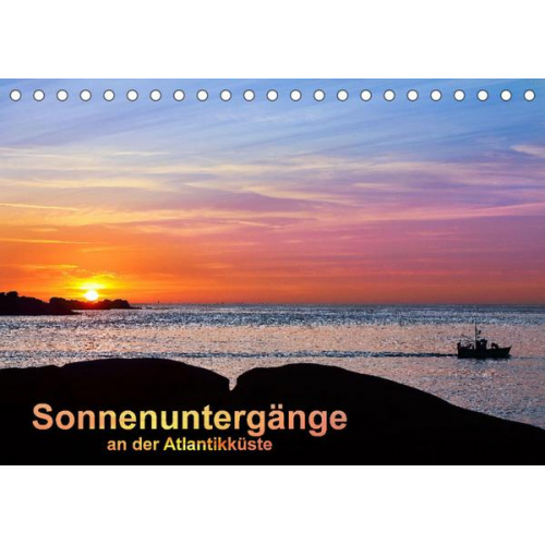 Etienne Benoît - Sonnenuntergänge an der Atlantikküste (Tischkalender 2023 DIN A5 quer)