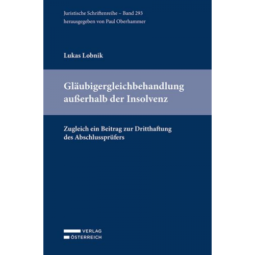 Lukas Lobnik - Gläubigergleichbehandlung außerhalb der Insolvenz