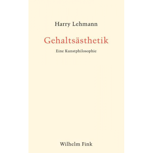 Harry Lehmann - Gehaltsästhetik