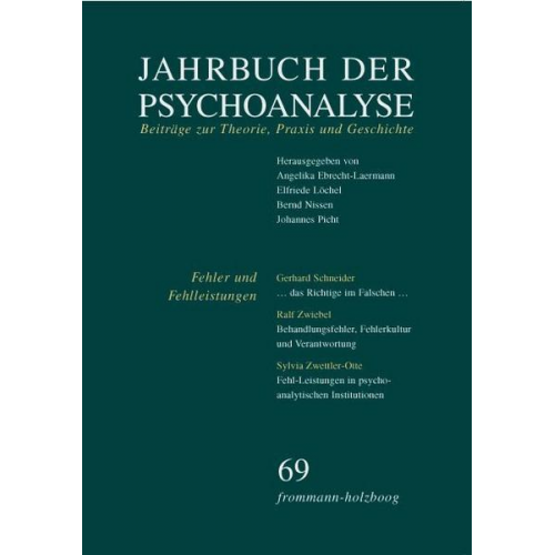 Jahrbuch der Psychoanalyse / Band 69: Fehler und Fehlleistungen