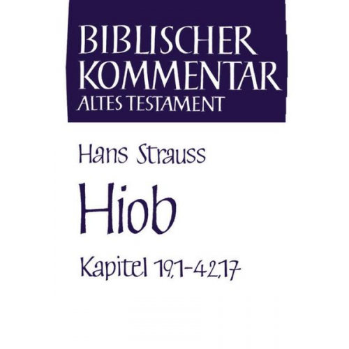 Hans Strauss - Hiob (Kapitel 19,1-42,17)