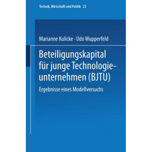 Marianne Kulicke & Udo Wupperfeld - Beteiligungskapital für junge Technologieunternehmen