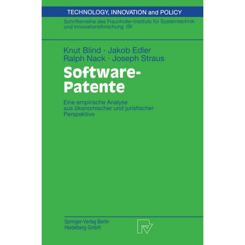 Knut Blind & Jakob Edler & Ralph Nack & Joseph Straus - Software-Patente