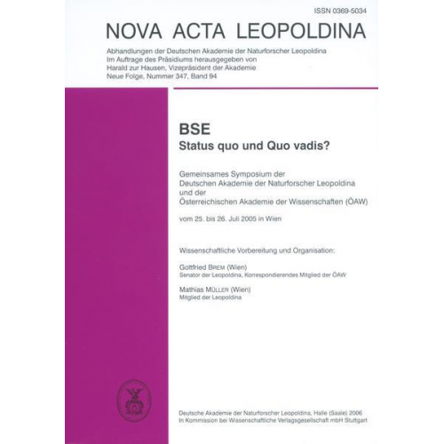 G. Brem & Mathias Müller - BSE - Status quo und Quo vadis?