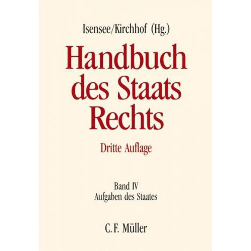 Martin Burgi & Peter Axer & Hanno Kube & Johannes Masing & Matthias Schmidt-Preuss - Handbuch des Staatsrechts