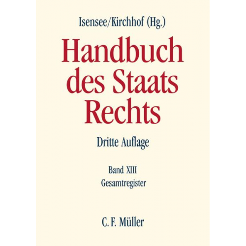 Handbuch des Staatsrechts