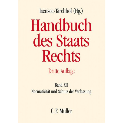 Ulrich Hufeld & Wolfram Cremer & Peter Badura & Ulrich Battis & Karl-Heinz Ladeur - Handbuch des Staatsrechts