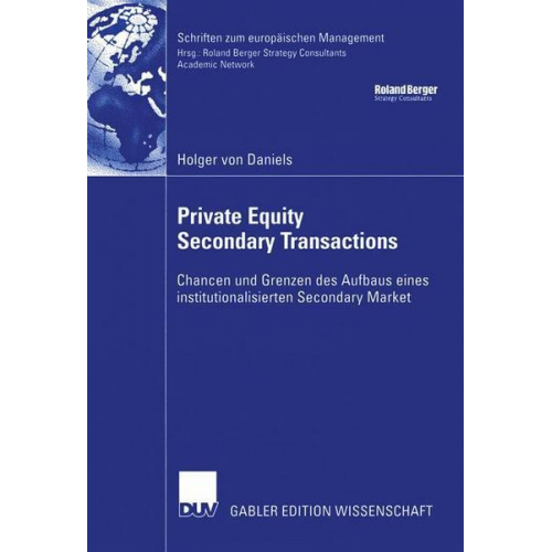 Holger Daniels - Private Equity Secondary Transactions