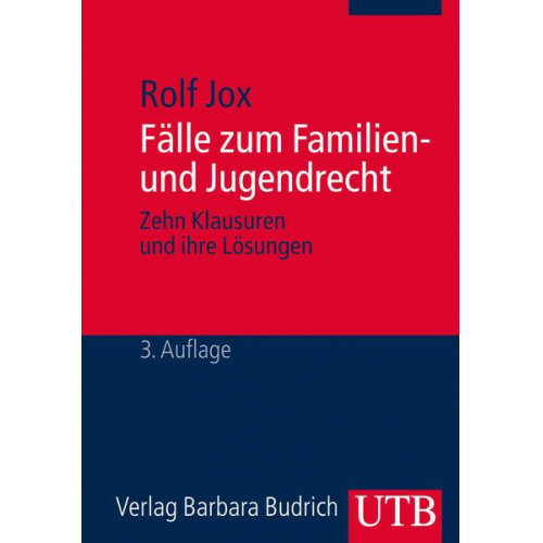 Rolf Jox - Fälle zum Familien- und Jugendrecht