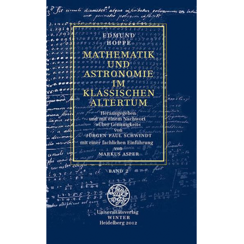 Edmund Hoppe - Mathematik und Astronomie im klassischen Altertum / Band 2