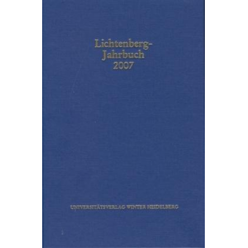 Ulrich Joost & Alexander Neumann - Lichtenberg-Jahrbuch 2007