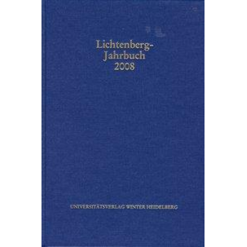 Ulrich Joost & Alexander Neumann - Lichtenberg-Jahrbuch 2008