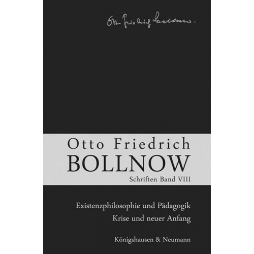 Hans-Ulrich Lessing - Otto Friedrich Bollnow: Schriften