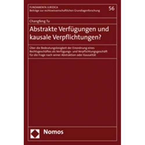 Changfeng Tu - Abstrakte Verfügungen und kausale Verpflichtungen?